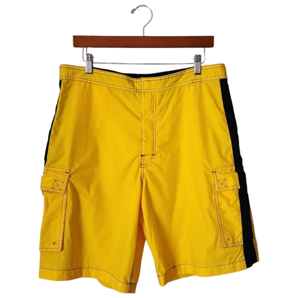Polo Ralph Lauren Other - POLO SPORT RALPH LAUREN x VINTAGE 90s board shorts in yellow / blue size 34